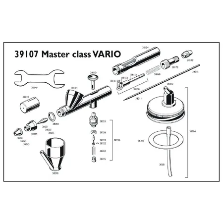 Revell Airbrush Spray Gun Master Class Vario