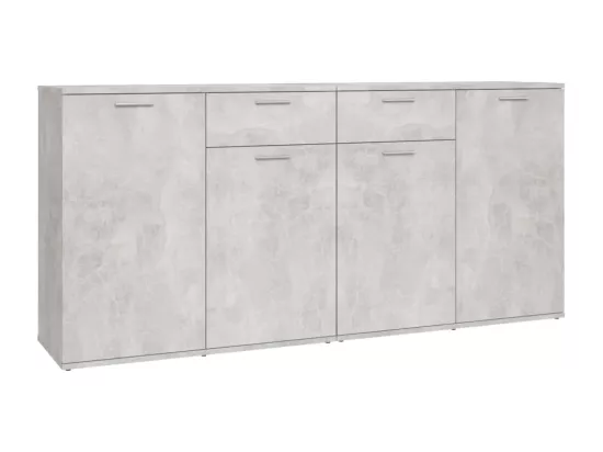 Buffet Gris béton 160x36x75 cm Aggloméré