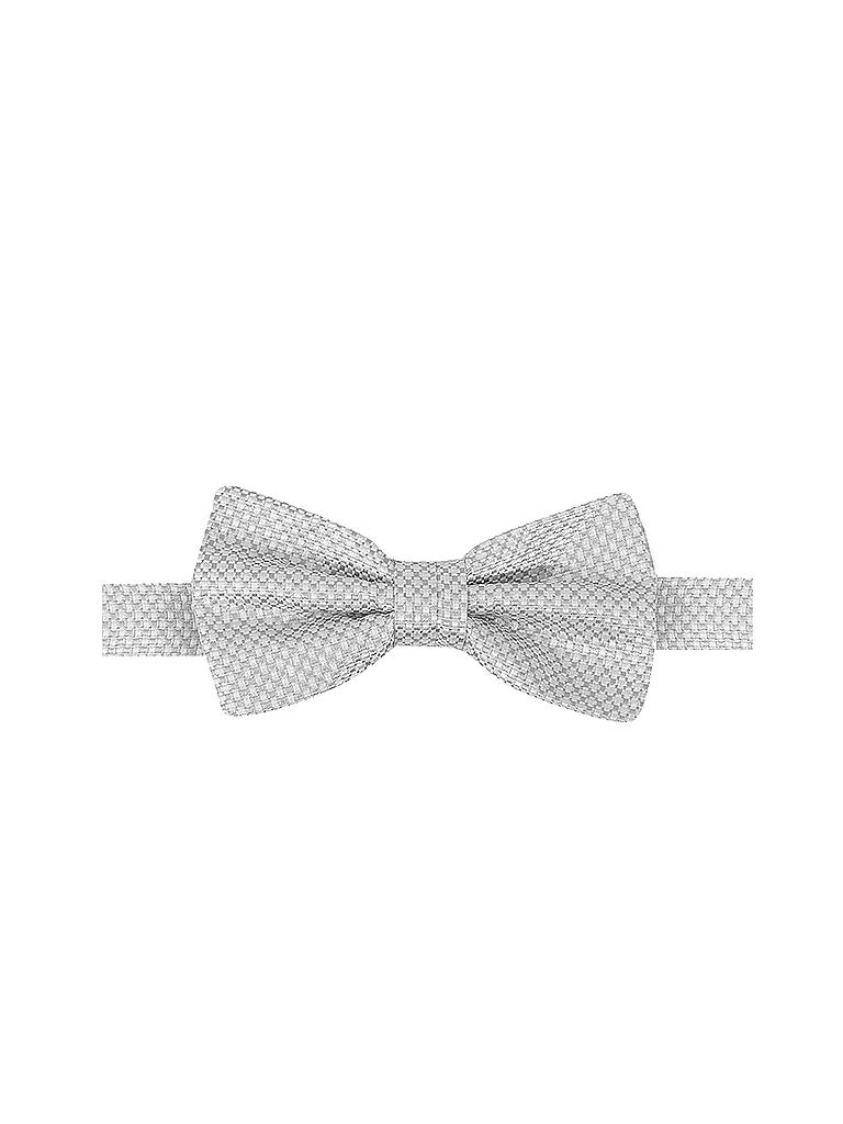 SEIDENFALTER Masche - Fliege PRINCE BOWTIE  silber
