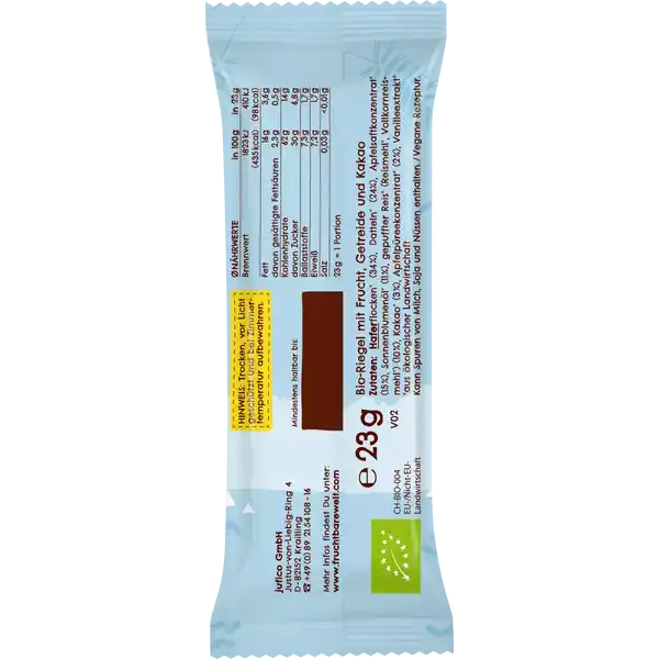 Pausenfreund Bio-Knusper-Duo, Hafer, Kakao, Apfel