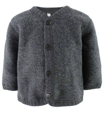 Joha Cardigan - Uld - M?rkegr?