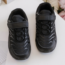 Faded boys sneakers - zwart