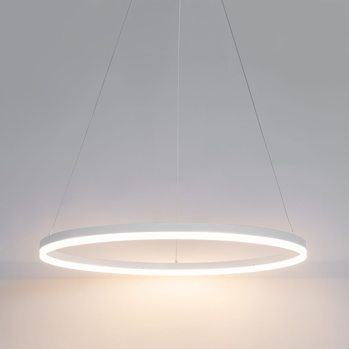 Design hanglamp wit 80 cm incl. LED 3-staps dimbaar - Anello