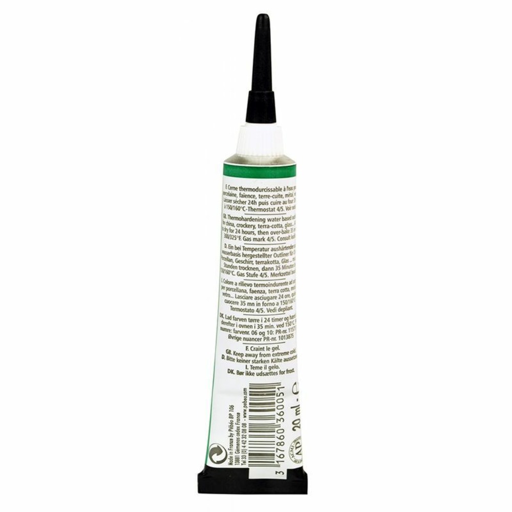 Peinture à l'eau brillante pour porcelaine - bronze - 20 ml