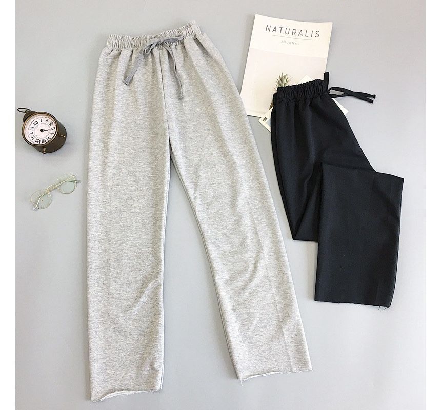Maisee - Hoge taille effen joggingbroek