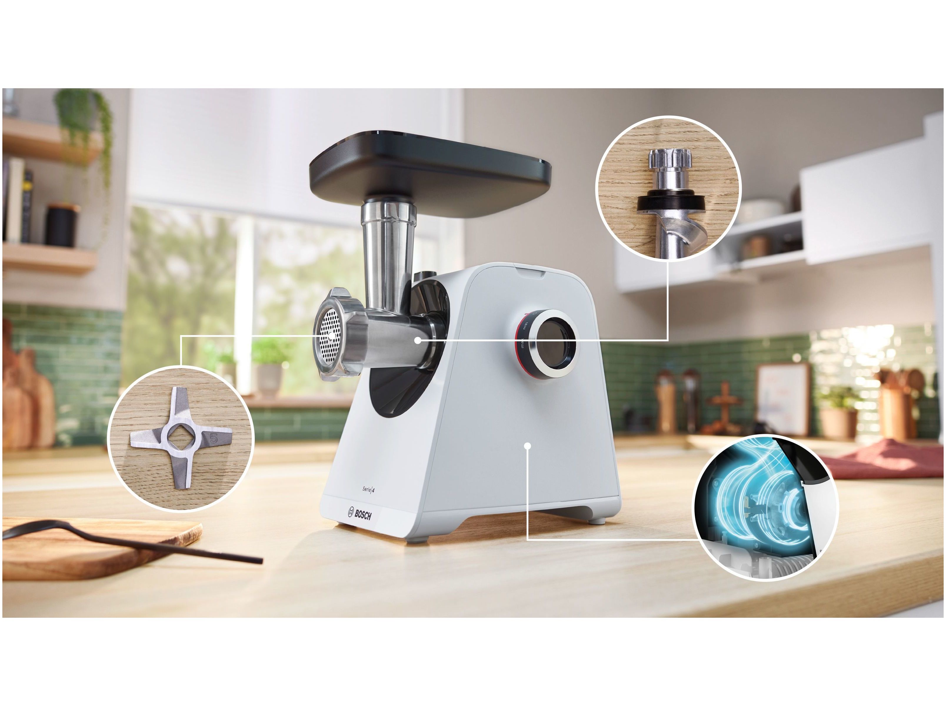 PICADORA BOSCH MFWS420W BRANCO 1900W