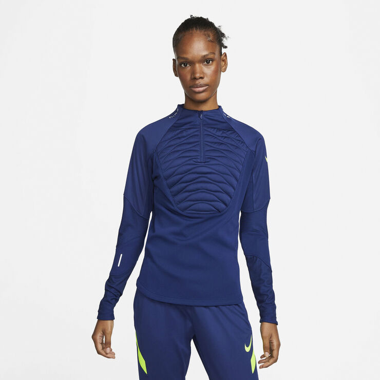 Nike Therma Fit Strike Winter Warrior Drill Traeningstroje Blå