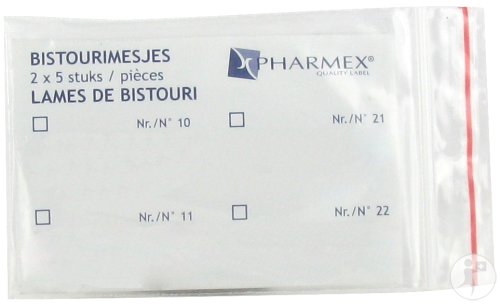 Swann Morton Bistouris Lames N°20 Non Stériles 10 Pièces