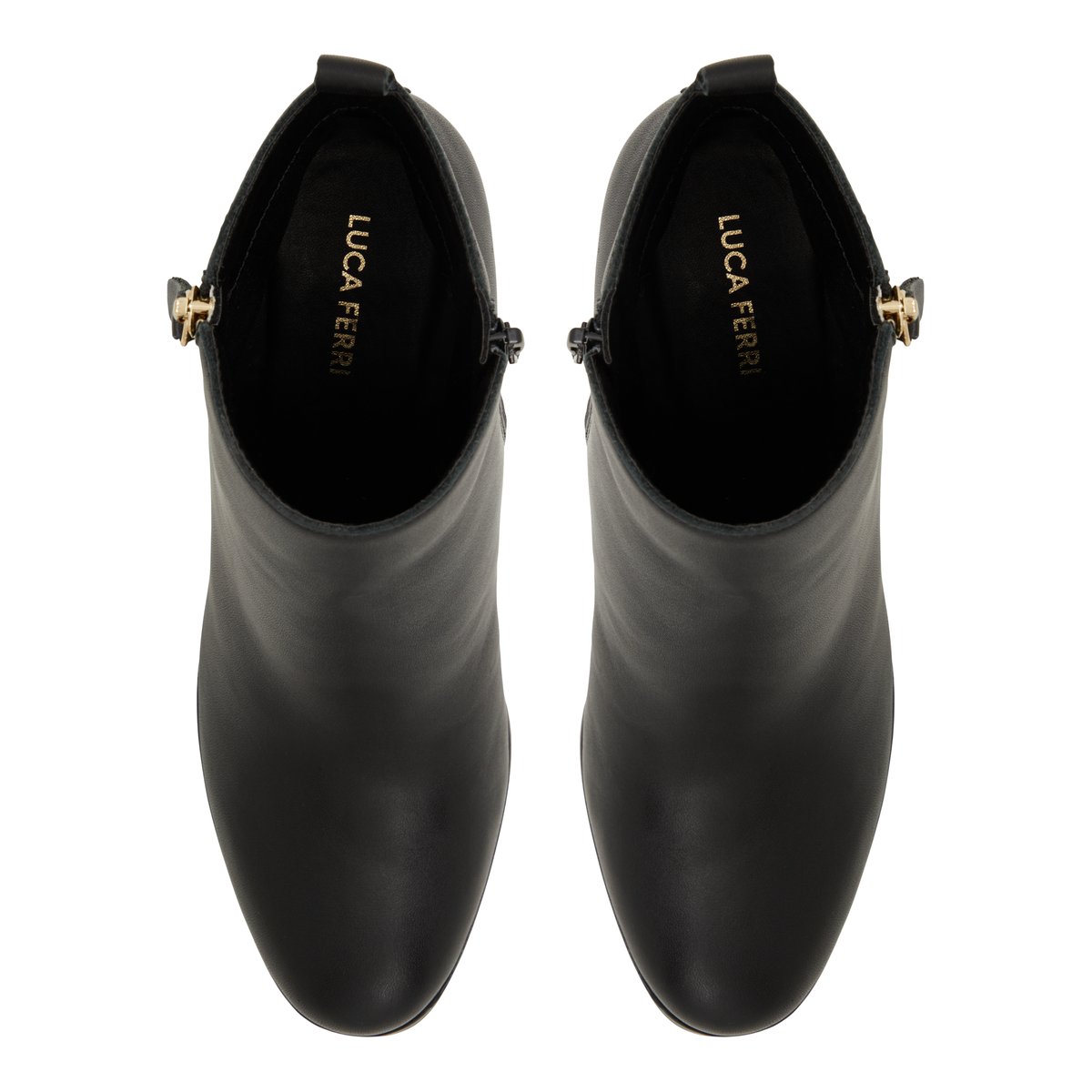 LUCA FERRI-Wylenna-Bottines Habillées - Talon Bloc - Noir