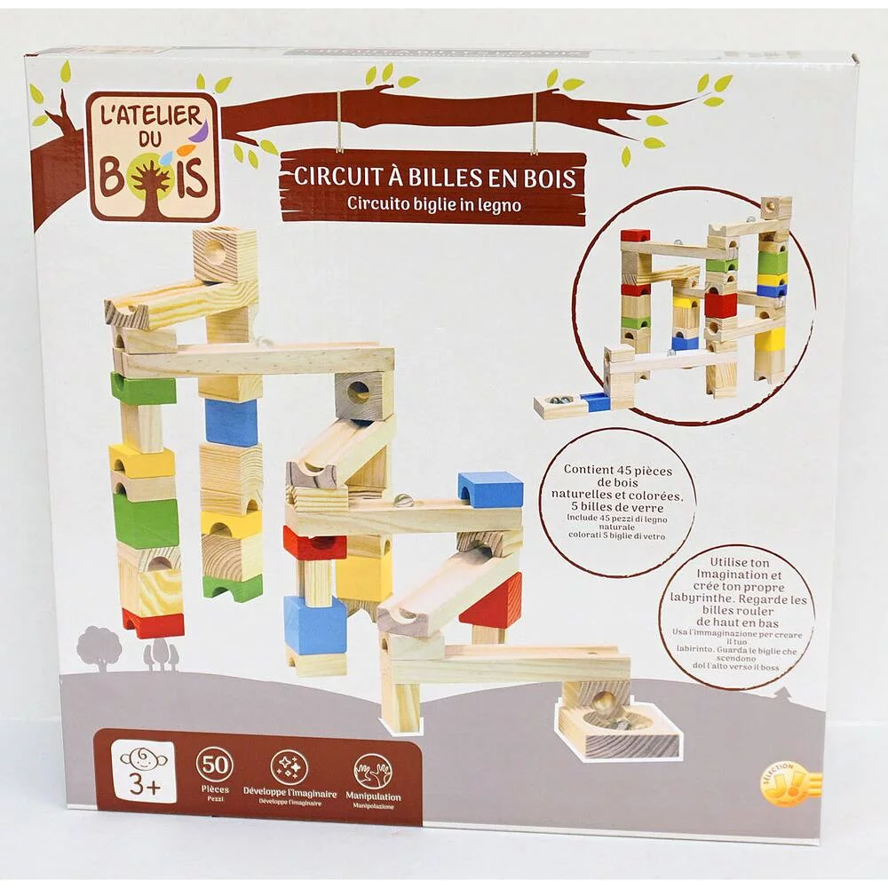 CIRCUIT A BILLES EN BOIS