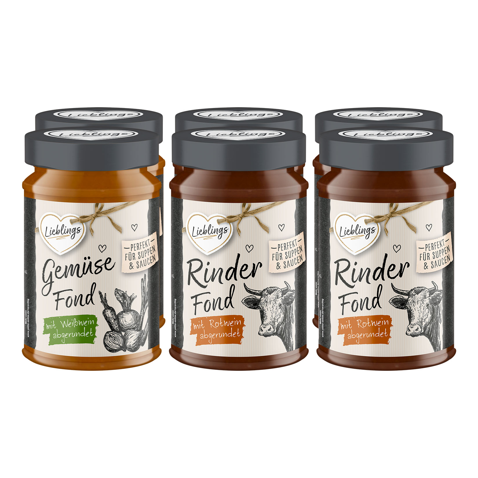 Lieblings Fond 400 ml, verschiedene Sorten, 6er Pack