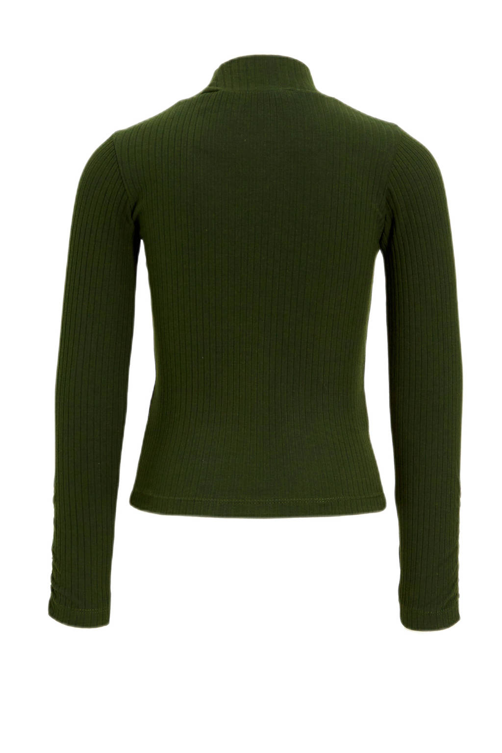 anytime ribgebreide longsleeve khaki