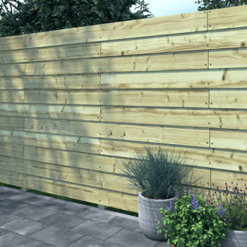 Zweeds rabatdeel vuren hout  1,2/2,7 x 19 x 240 cm