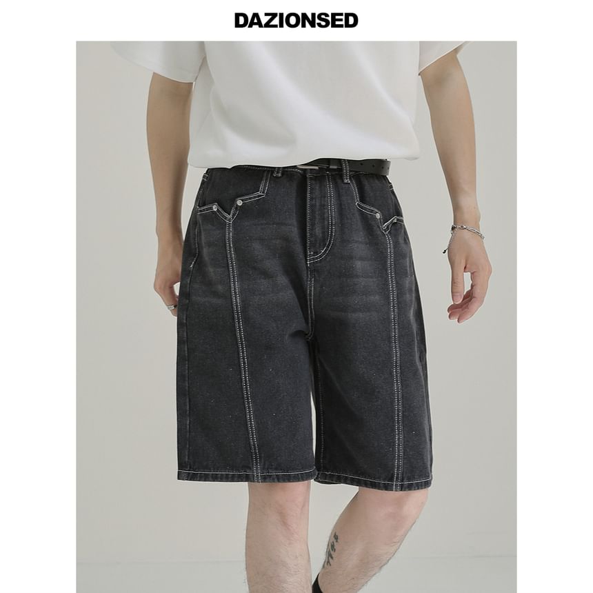 DAZO Studios - Mid Rise Washed Denim Shorts