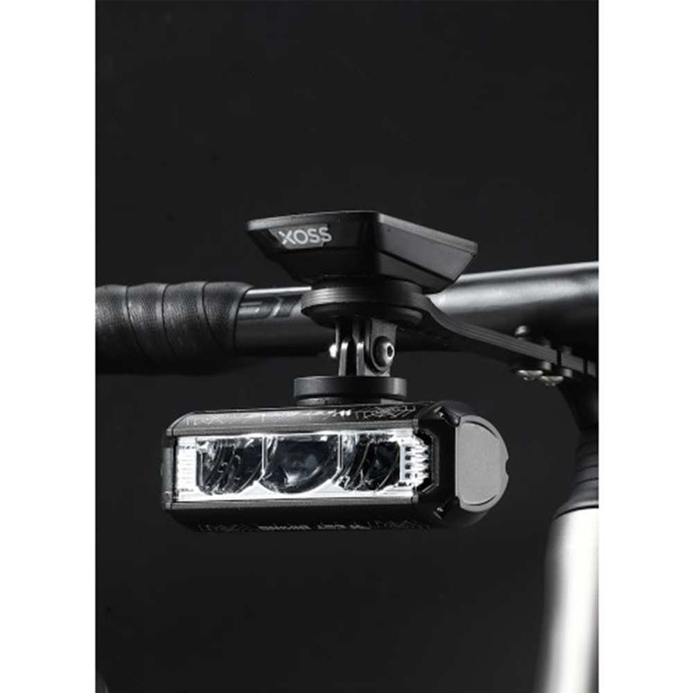 4000mAh Wiederaufladbares Aluminium USB Fahrrad Licht Velo LED Warnlicht IPX4 (1750 Lumen) - Schwarz