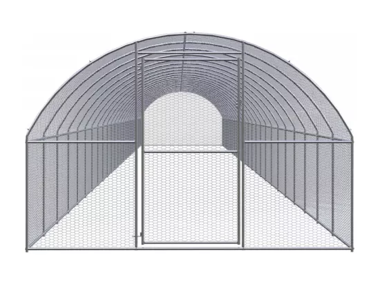 Poulailler d'extérieur 3x24x2 m Acier galvanisé