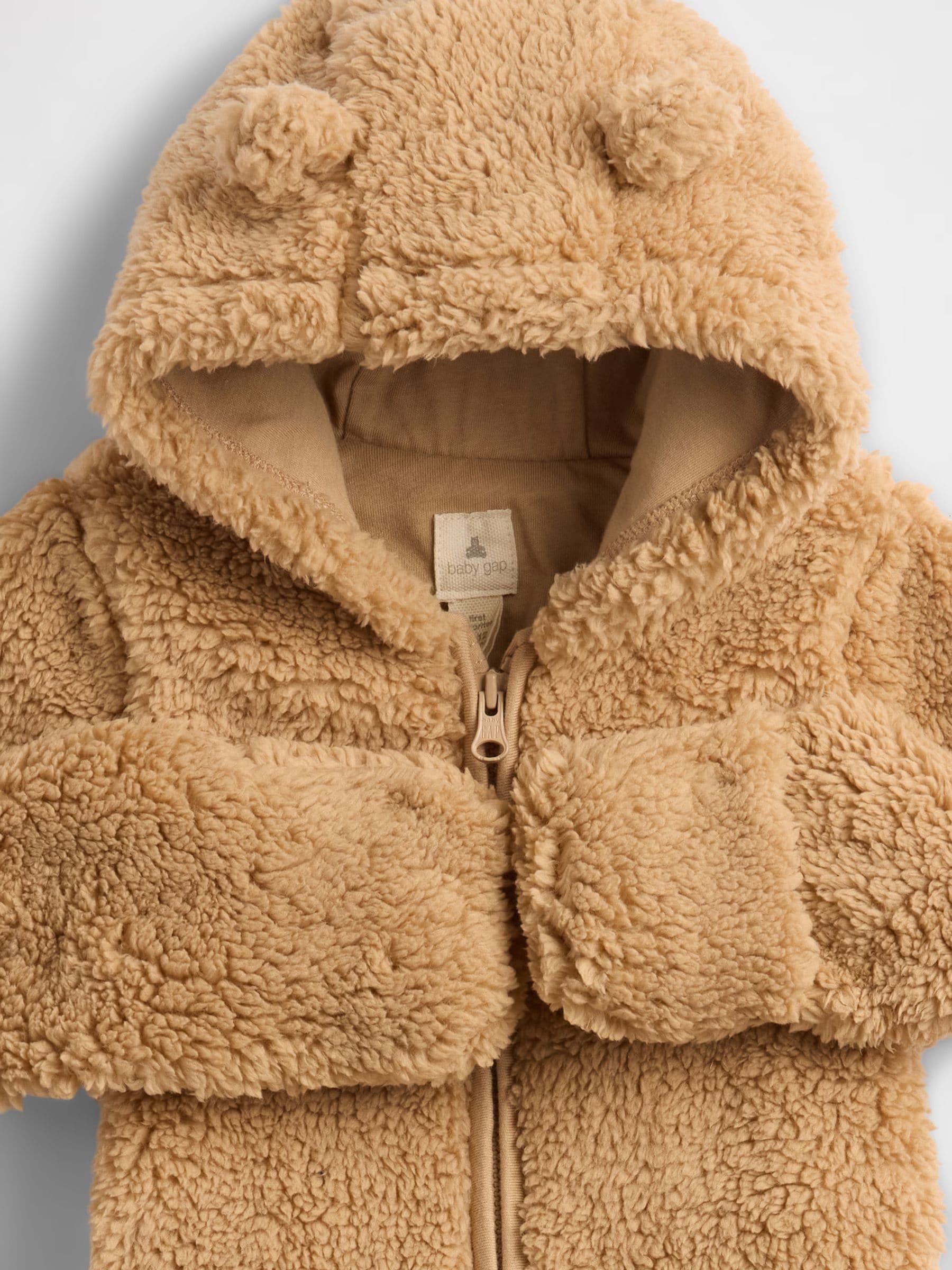 Bruin - Gap Teddy Sherpa Jack (Pasgeboren-12mnd) (0-12mnd)