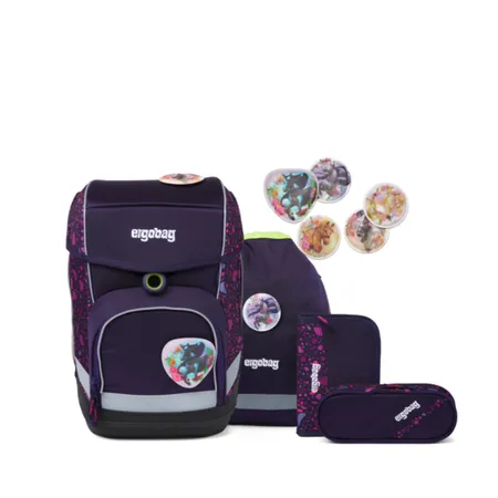 ergobag CUBO Schulranzen-Set PferdeflüstBärer, 5-teilig