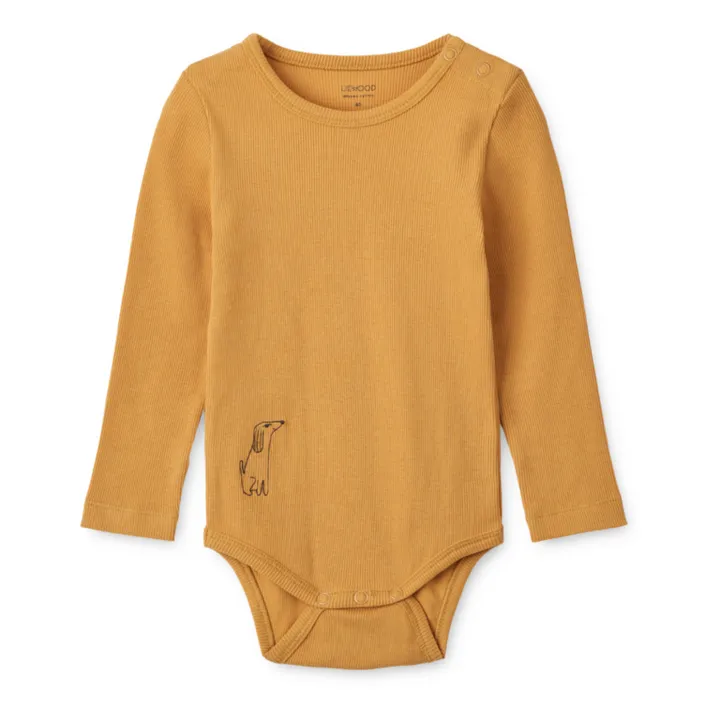 Liewood Lot 2 Bodies Manches Longues Yanni | Jaune moutarde