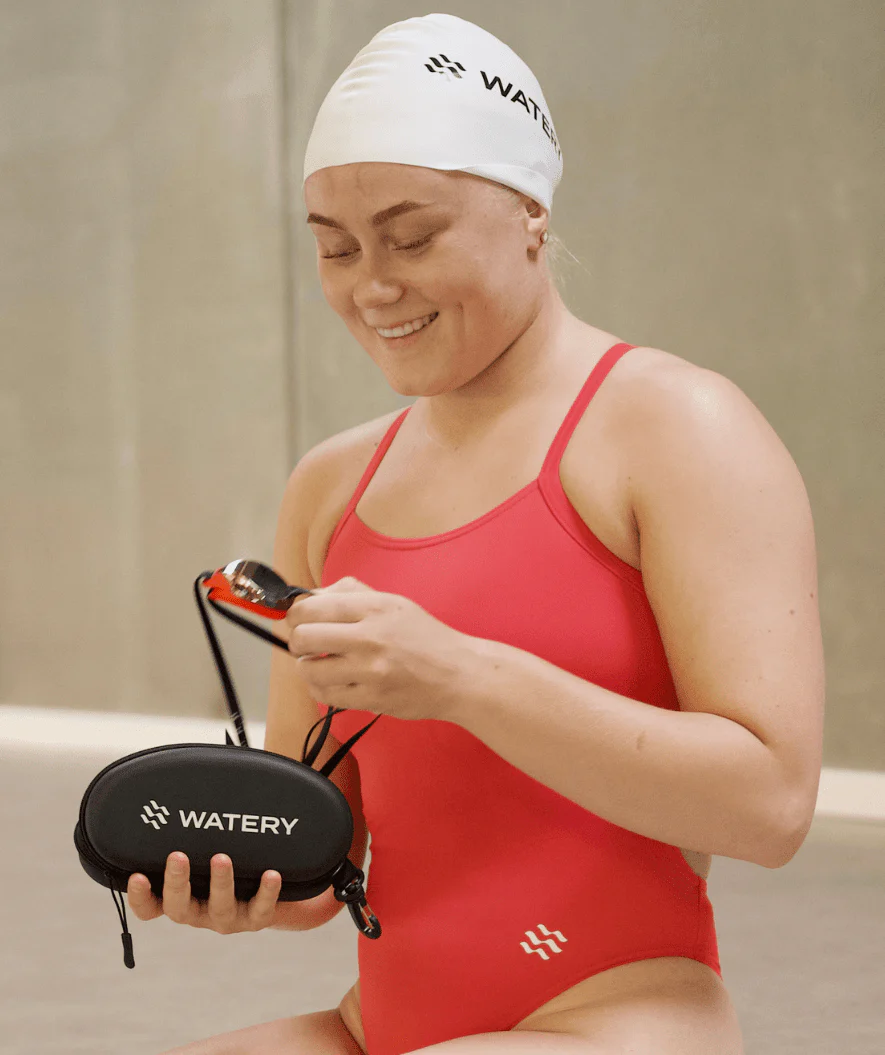 Watery etui til svømmebriller - Active - Grå