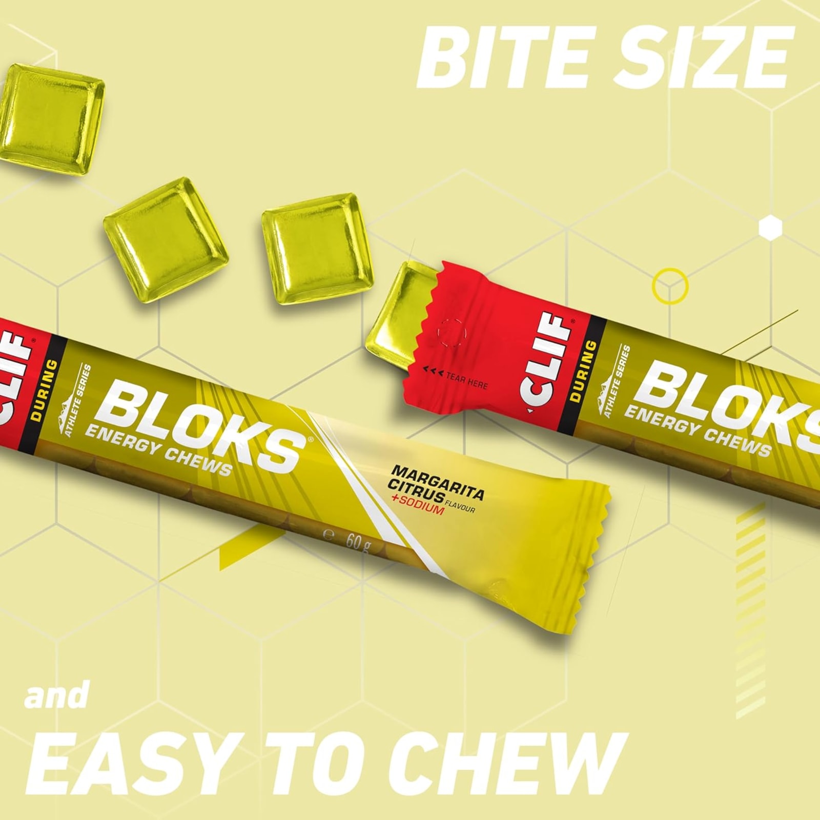 Clif Bloks Energy Chews - 18x60g - Margarita Citrus