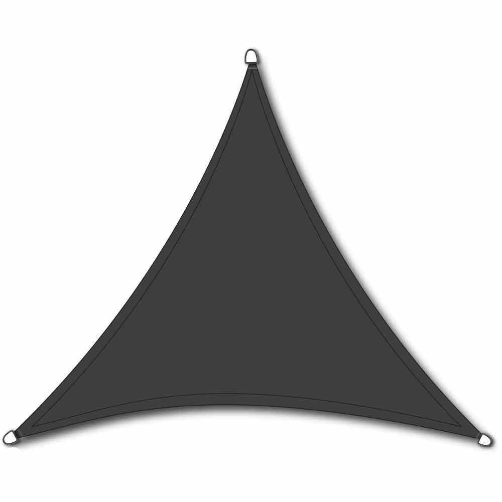 Sonnensegel SOLINO - grau - 3-eckig - 360 cm