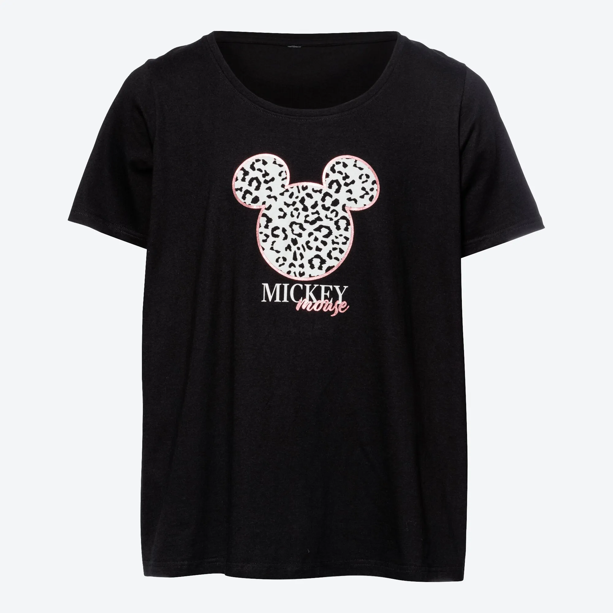 Mickey Mouse Damen-T-Shirt mit Frontaufdruck, große Größen
