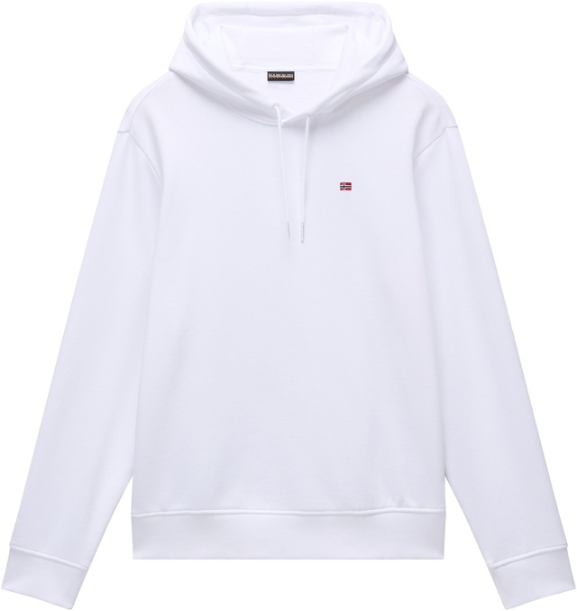 Napapijri Kapuzensweatshirt »BALIS H SUM BLU MARINE«, Mit Markenlabel an der Seite; mit Rippbündchen an Saum und Ärmeln