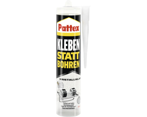 Pattex lijmen in plaats van boren montagelijm kristalhelder 290 g
