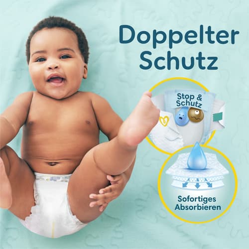 Pampers Premium Protection Windeln Gr.2, Monatsbox, 4 - 8 Kg