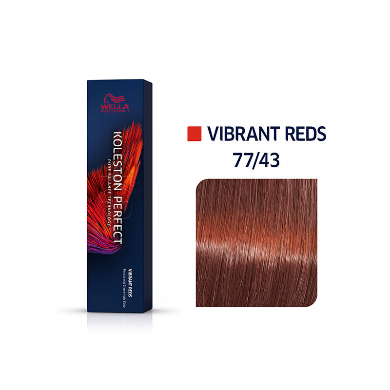 Coloration permanente Koleston Perfect Me+ 77/43 blond intense cuivré doré