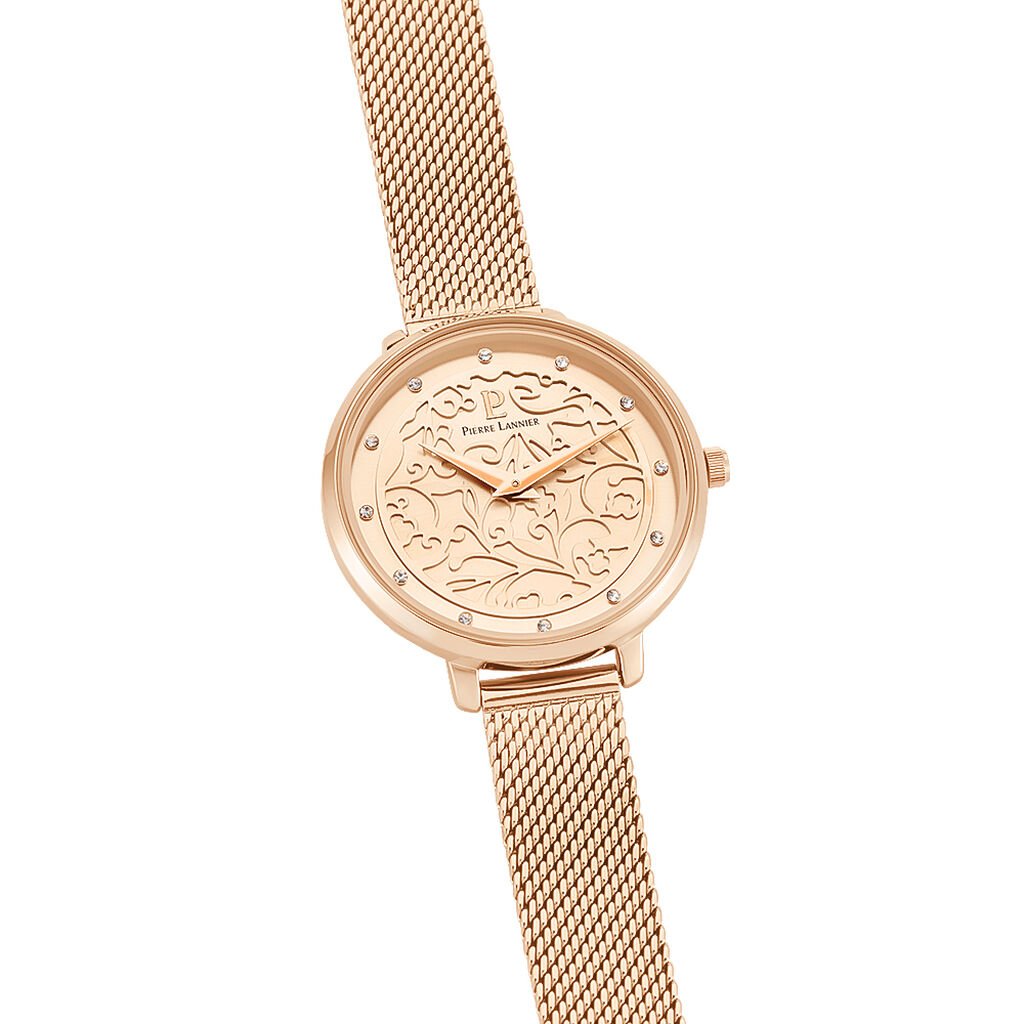 Montre Pierre Lannier Eolia Doré Rose