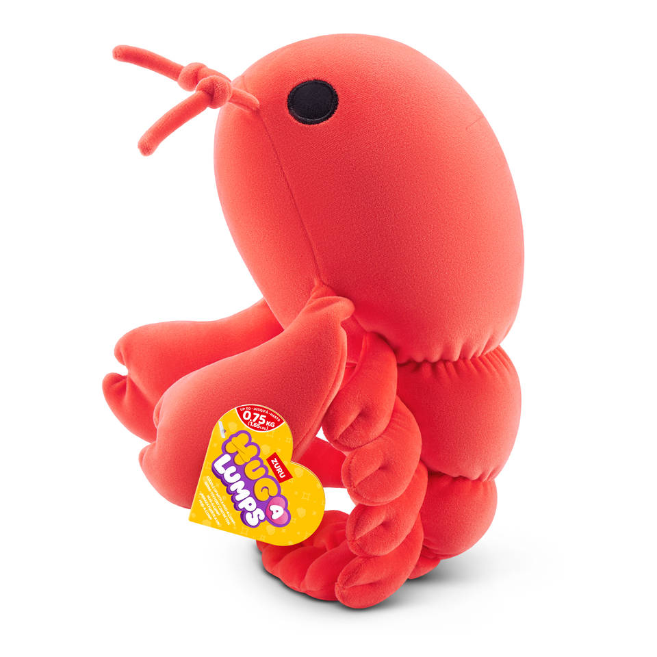 Hug-A-Lumps knuffel kreeft Lenny - 35 cm