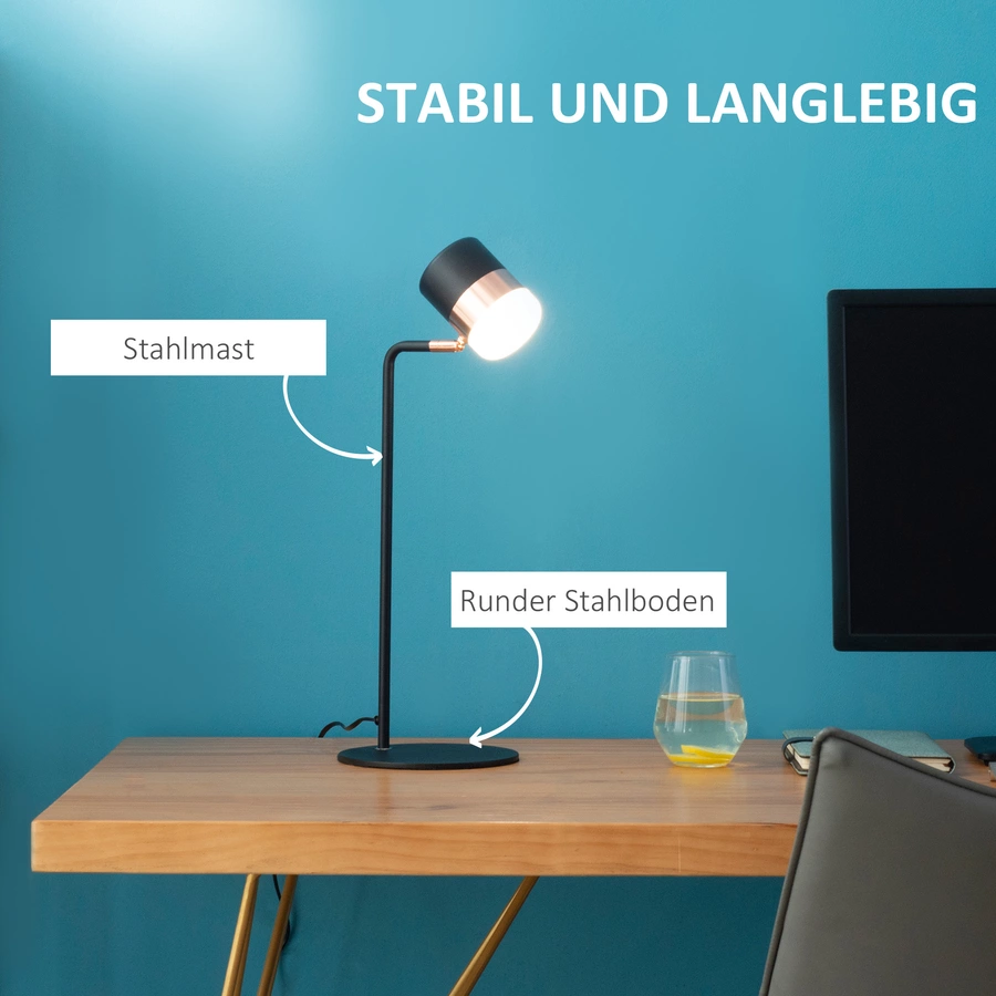 HOMCOM Tischlampe bunt