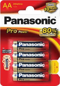PANASONIC Batterien Pro Power Mignon AA LR6, 4 Stück