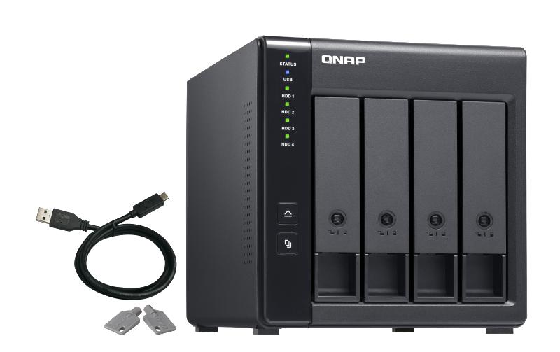 NAS-Erweiterungsgehäuse TR-004, 4-bay, USB 3.0<br>USB 3.0-RAID-Erweiterungsgehäuse mit vier Einschüben