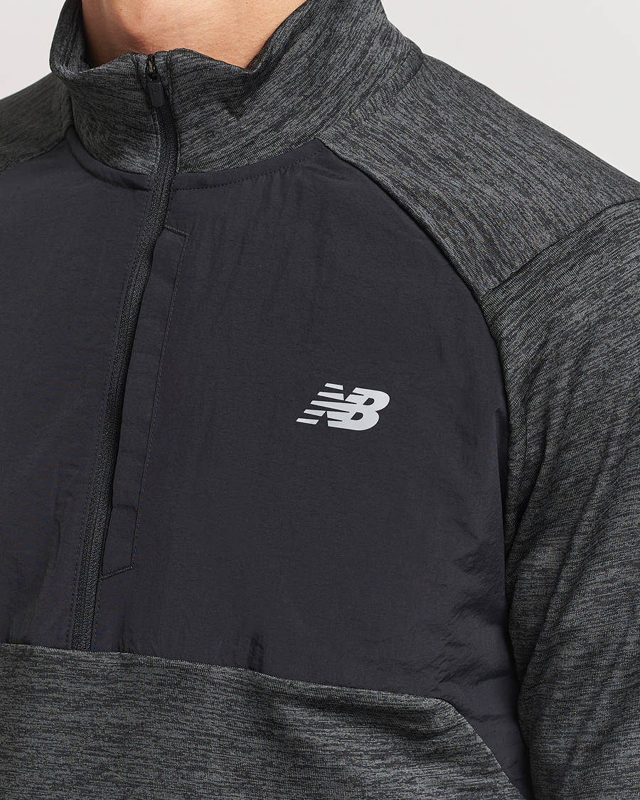 New Balance Running Heat Grid Half Zip Black