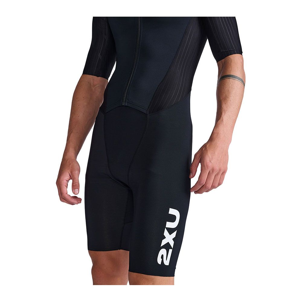 2xu AERO FZ - Combinaison trifonction shorty 6mm Homme black/white