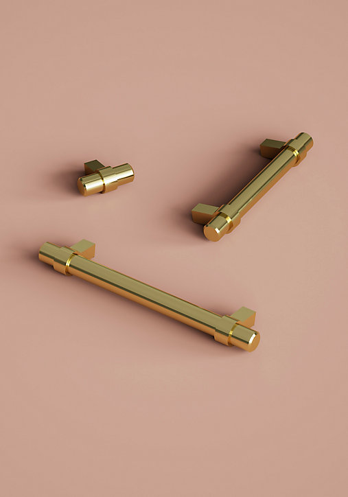Bouton de meuble en T Kerver GoodHome or Ø4 x l.1,8 x h. 3.4 cm