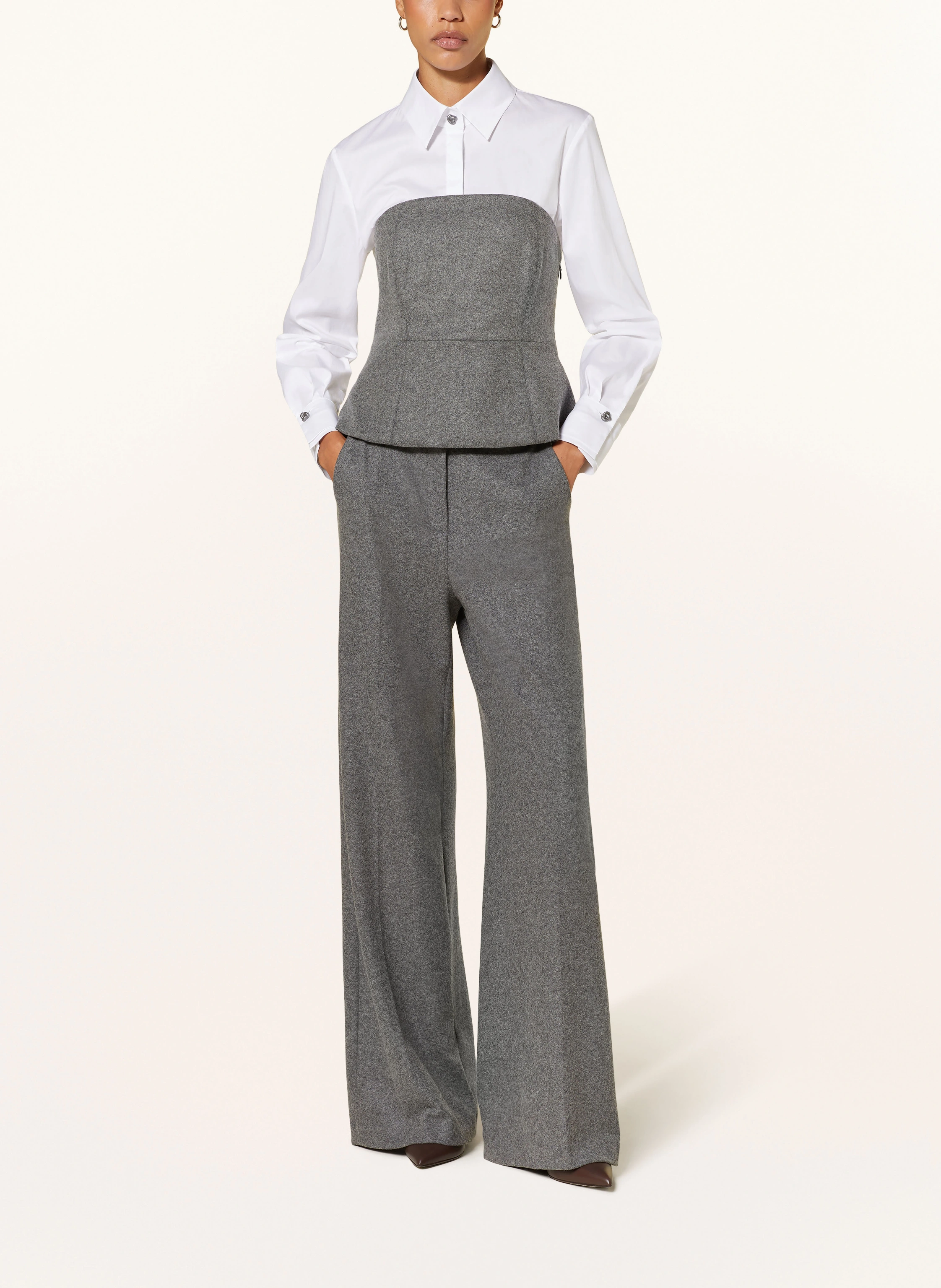 LUISA CERANO Marlenehose aus Flanell