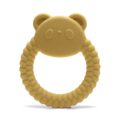 Hochet de dentition en silicone Panda Jaune - LORELLI