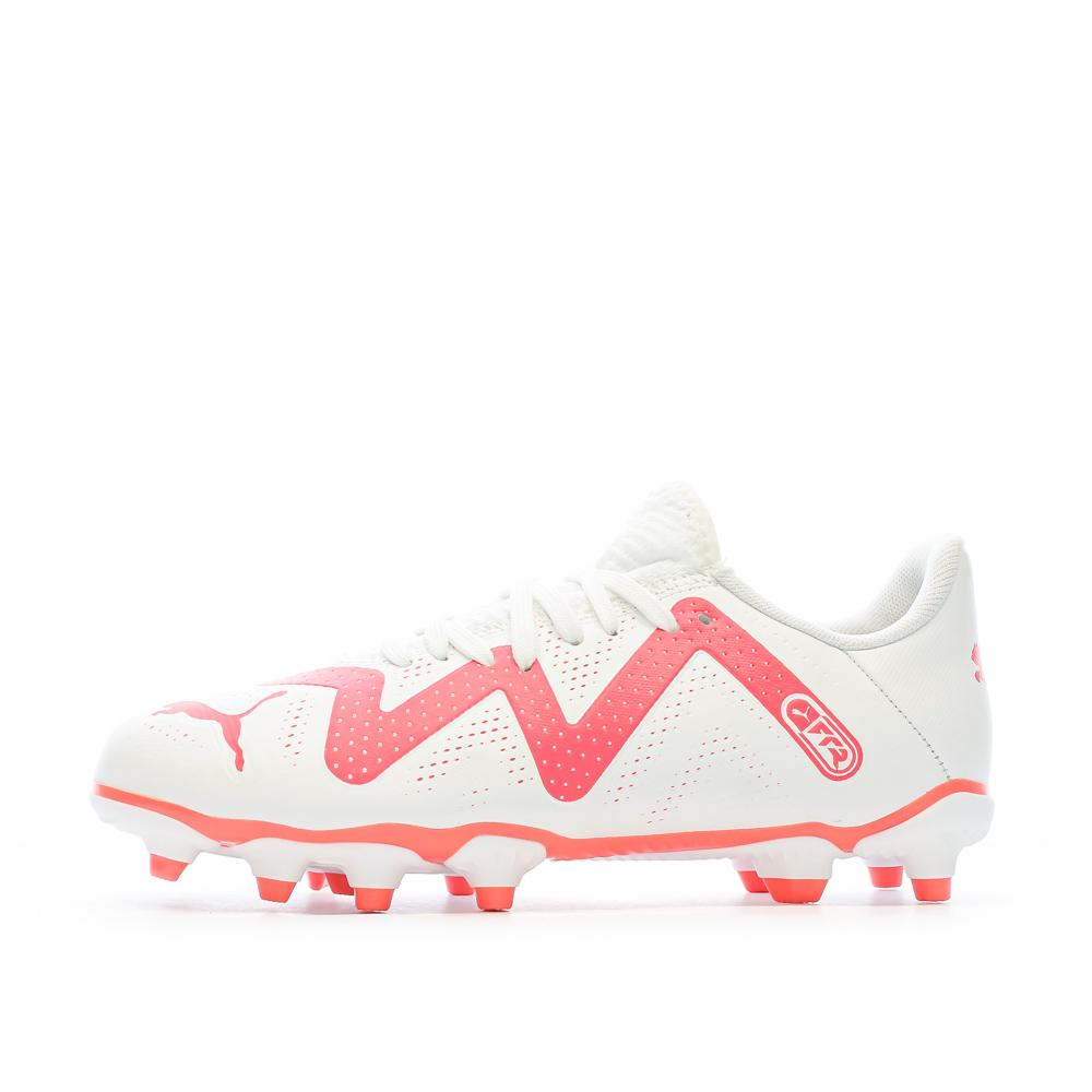 Puma Chaussures de foot Blanc/Rose Enfant Puma Future Play FG