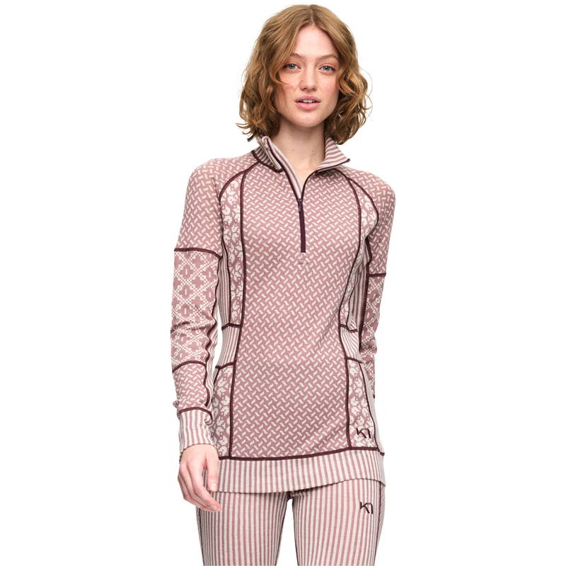 Kari Traa Smekker Half Zip Merino Uld Skiundertrøje Dame