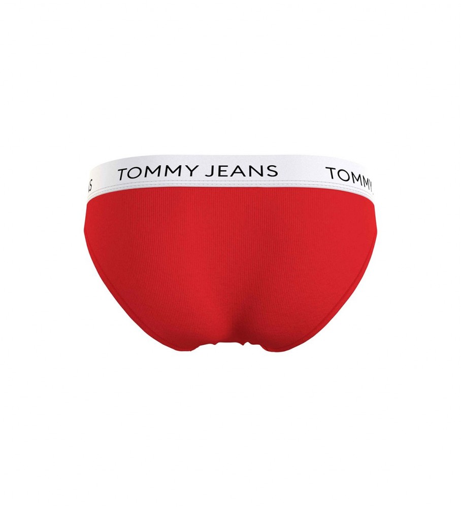 Cuecas Tommy Jeans Classic Logo na cor vermelha