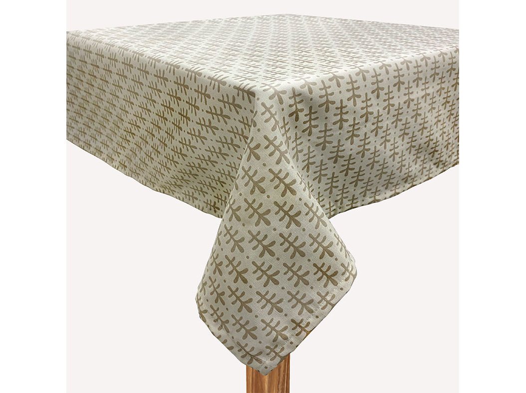TOALHA MESA AUCHAN ESSENCIAL 100% POLIÉSTER BRANCO 140X140CM