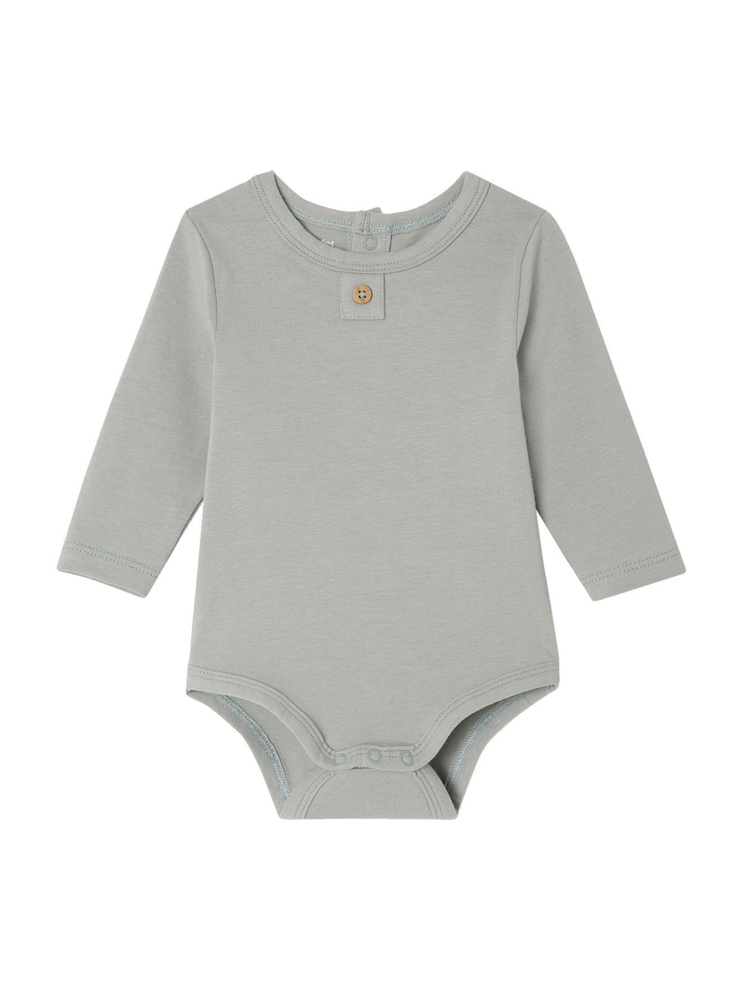 Vertbaudet Bio-Kollektion: 2er-Pack Baby Bodys für Neugeborene mit Öffnung hinten wollweiß