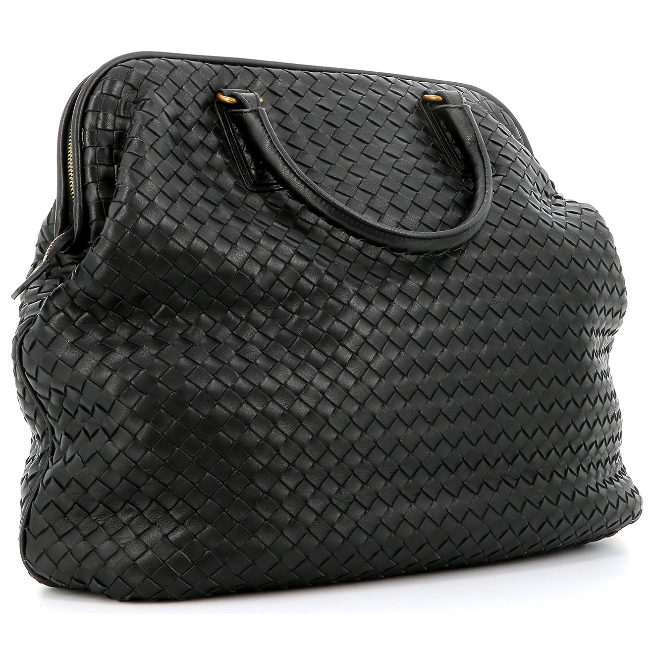 Bottega Veneta Sac à main en Cuir noir - Etat correct - Longueur 44 cm