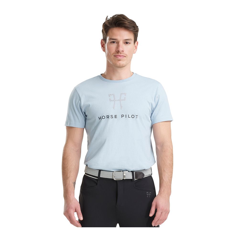 Horse Pilot TEAM - Tee-shirt Homme stone blue