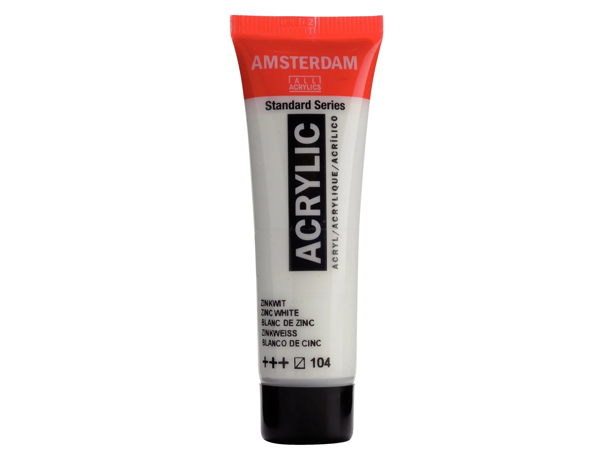 Amsterdam Standard Series Akrylrør 20 ml zinkhvid 104