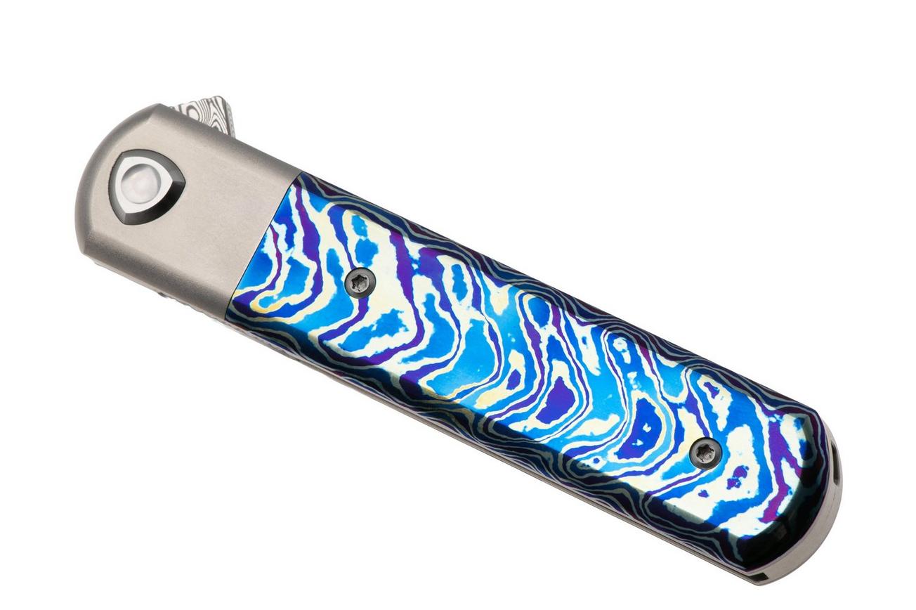 Liong Mah Tanto One, Damasteel, Titanium MokuTi Inlay, zakmes